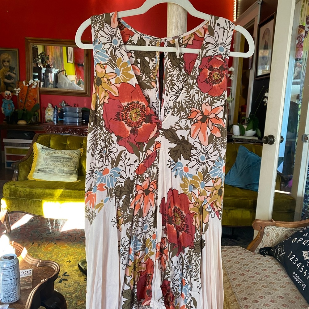 Free People Floral Hi-Low Dress